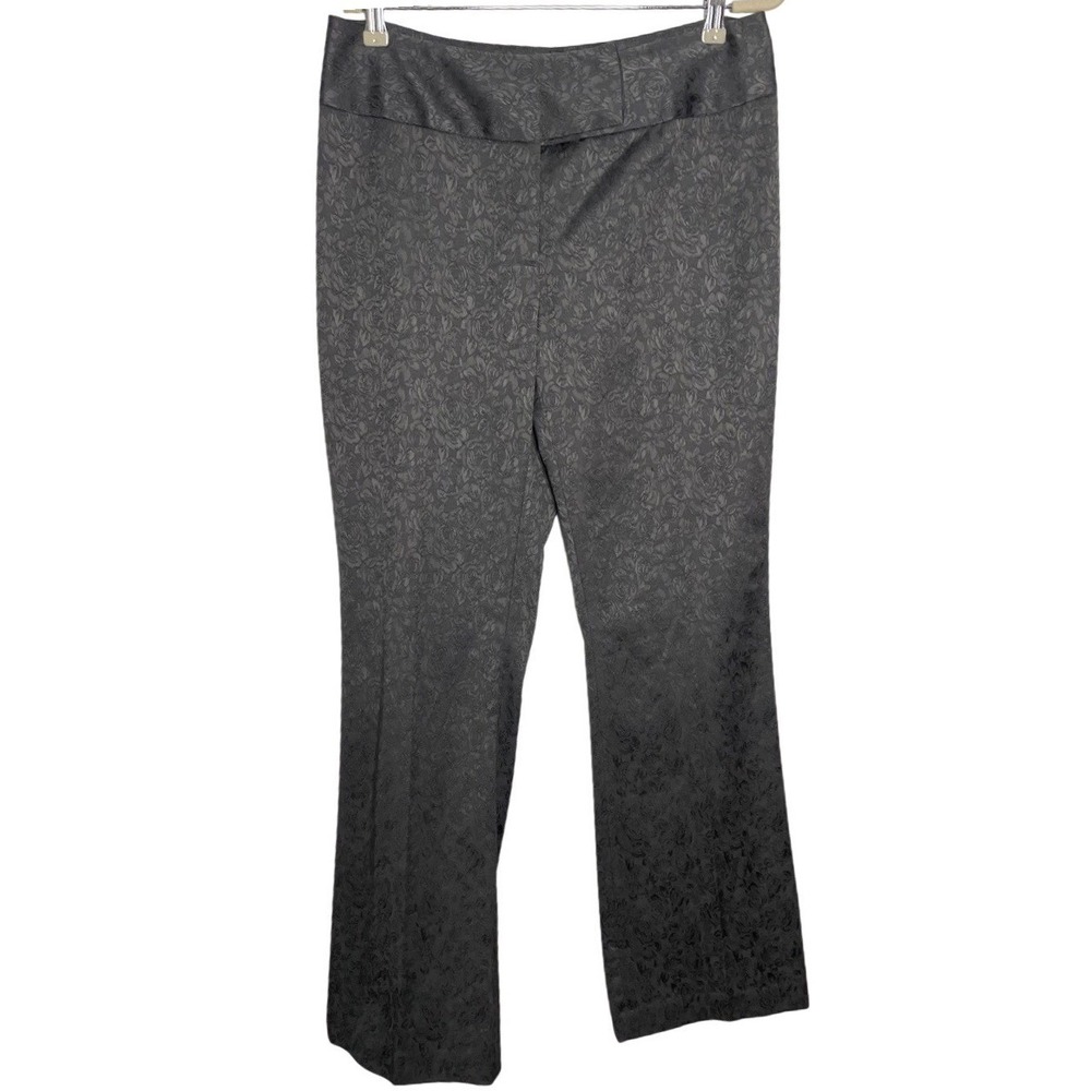 Vtg Y2K Context Gray Jacquard Low Rise Boot Cut Pants 10 NWT